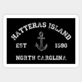 Hatteras Island, North Carolina Vintage Nautical Anchor Retro Sticker